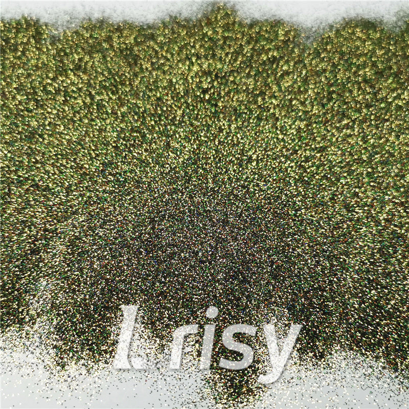 0.2mm Holographic Pigment Olive Green Glitter Cosmetic Grade SLG010