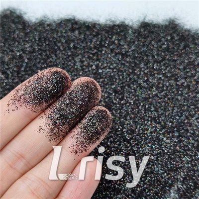 0.2mm Professional Cosmetic Glitter For Lip Gloss, Lipstick Holographic Black FCHL1000