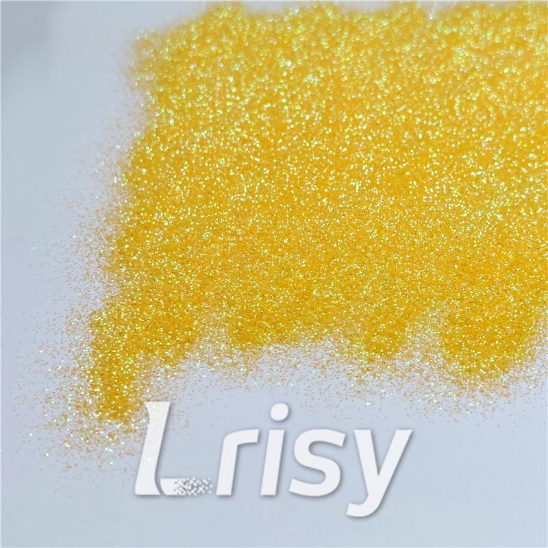 0.2mm Professional Cosmetic Glitter For Lip Gloss, Lipstick Iridescent Yellow FCH12A