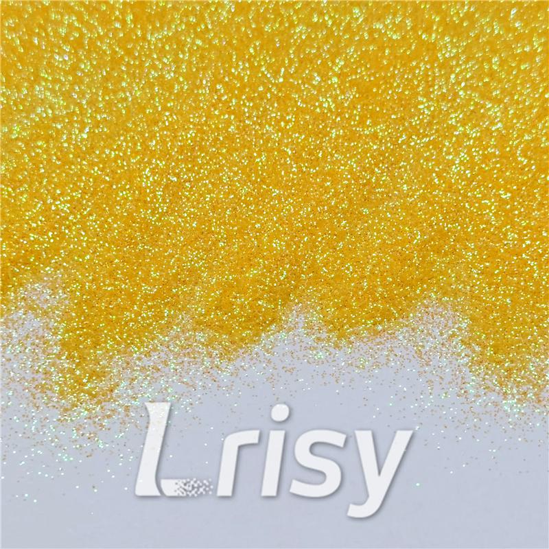 0.2mm Professional Cosmetic Glitter For Lip Gloss, Lipstick Iridescent Yellow FCH12A