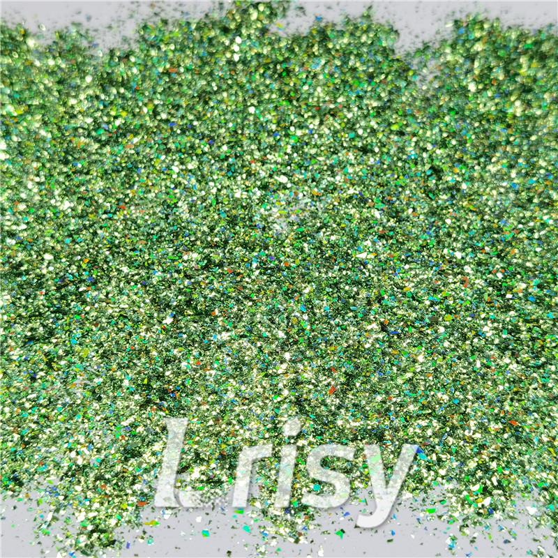 2x2 Glitter Holo Shards (Flakes) Holographic Pigment Grass Green Glitter Solvent Resistant SLG008