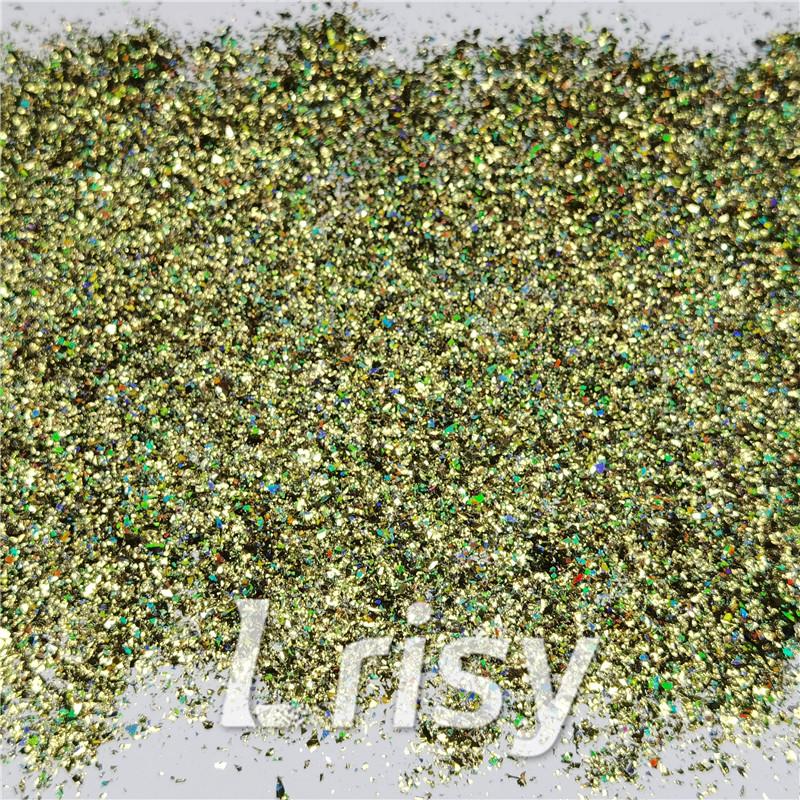 2x2 Glitter Holo Shards (Flakes) Holographic Pigment Olive Green Glitter Solvent Resistant SLG010