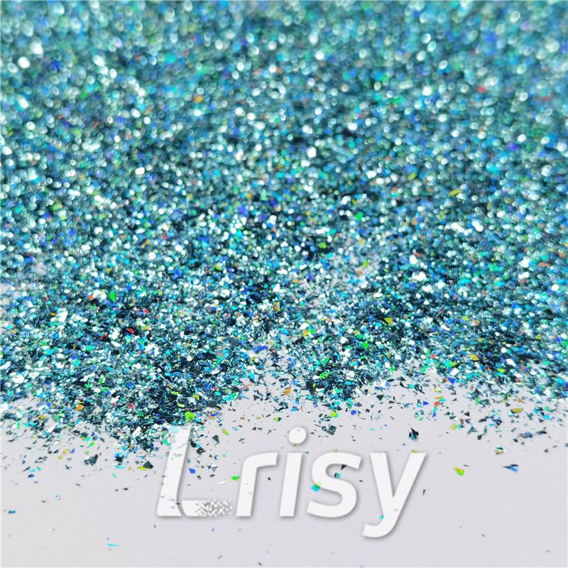 2x2 Glitter Holo Shards (Flakes) Holographic Pigment Sky Blue Glitter Solvent Resistant SLG009