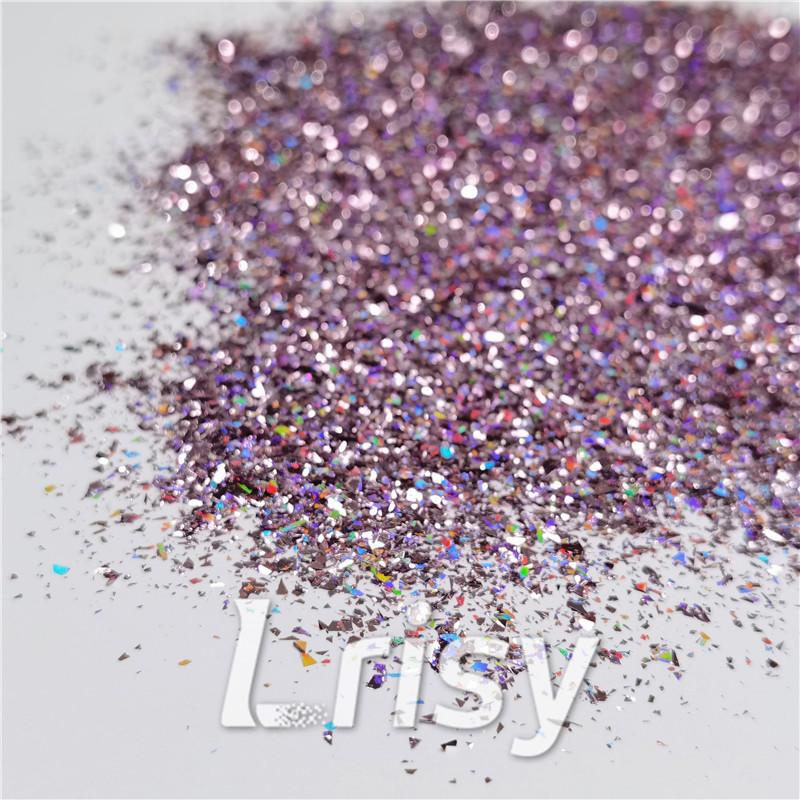 2x2 Glitter Holo Shards (Flakes) Holographic Pigment Light Pink Glitter Solvent Resistant SLG005