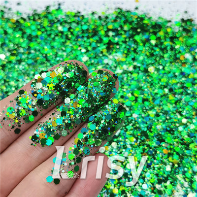 A Midsummer Night's Green Cosmetic Grade Glitter, .5 oz. – nolacraftculture