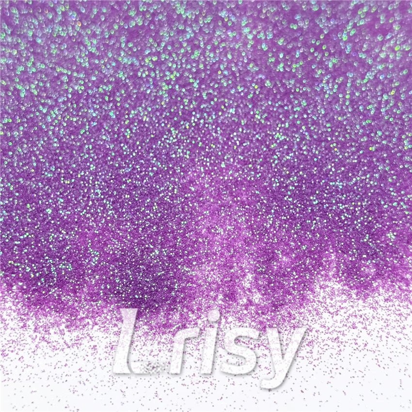 0.2mm Iridescent Translucent Light Purple Glitter C006