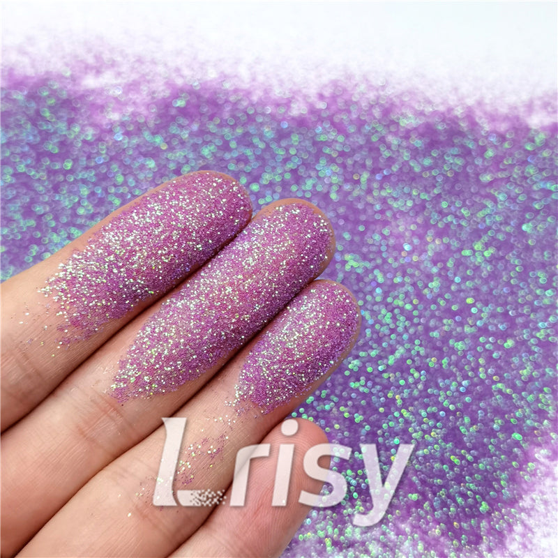 0.2mm Iridescent Translucent Light Purple Glitter C006