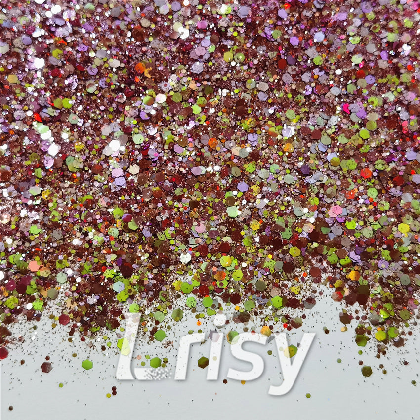 General Mixed Iridescent Phantom Purple Glitter C-BSL003