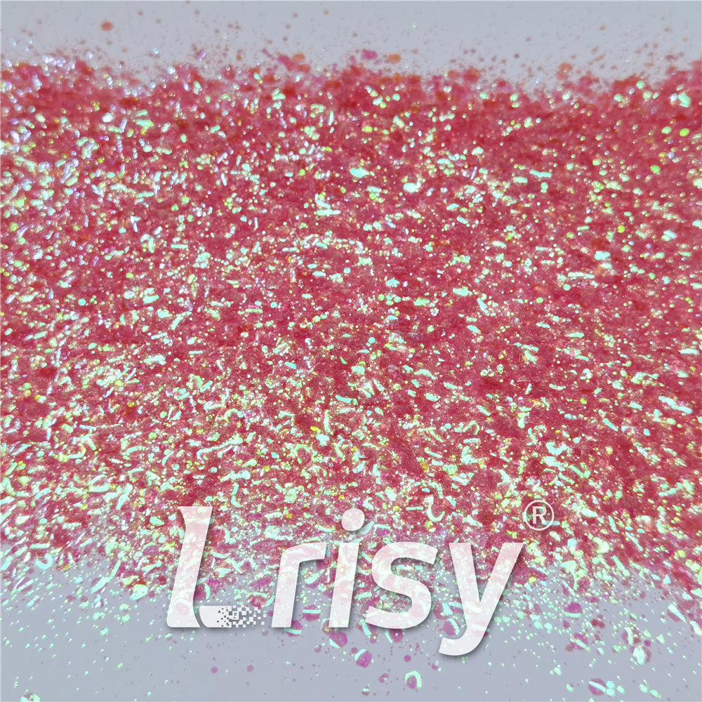 General Mixed Iridescent Translucent Pink Glitter C018
