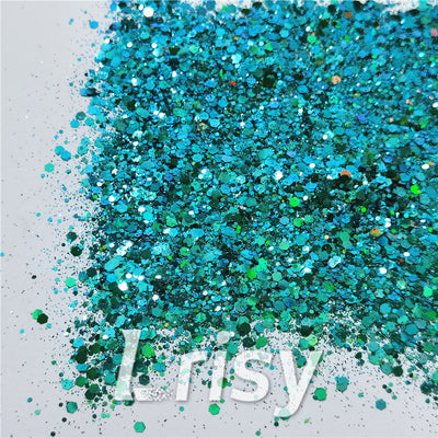 General Mixed Iridescent Phantom Lake Green Glitter C-BSL006