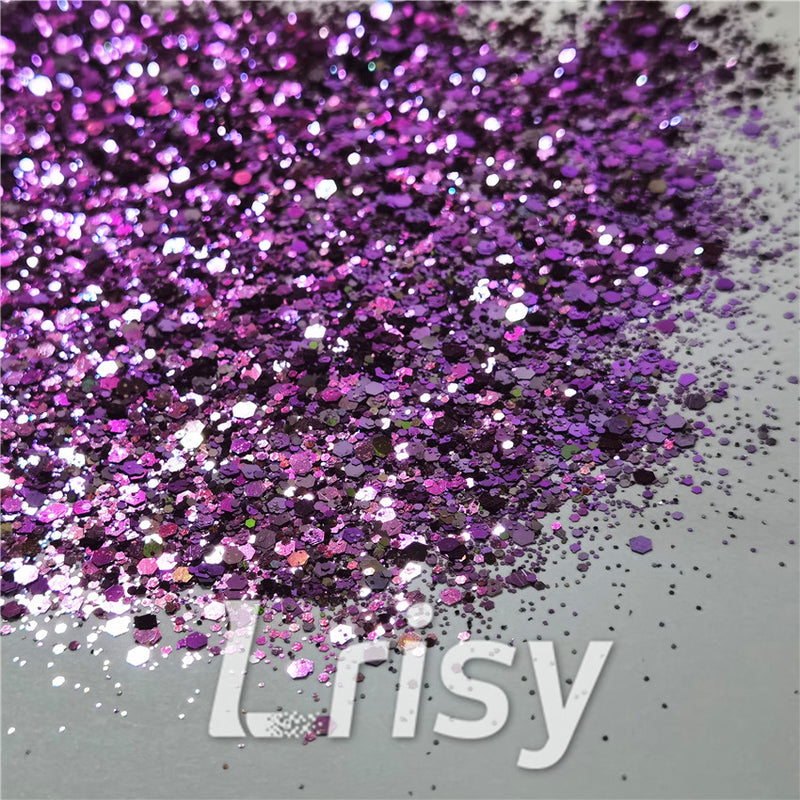 General Mixed Iridescent Phantom Purple Glitter C-BSL7822