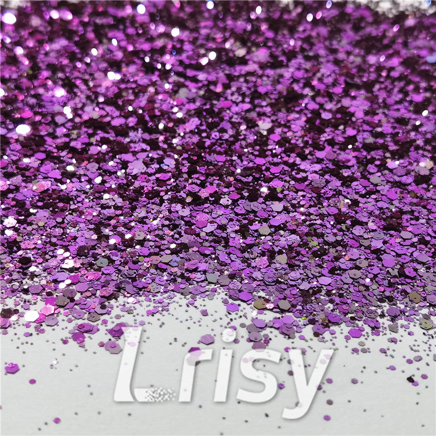 General Mixed Iridescent Phantom Purple Glitter C-BSL7822