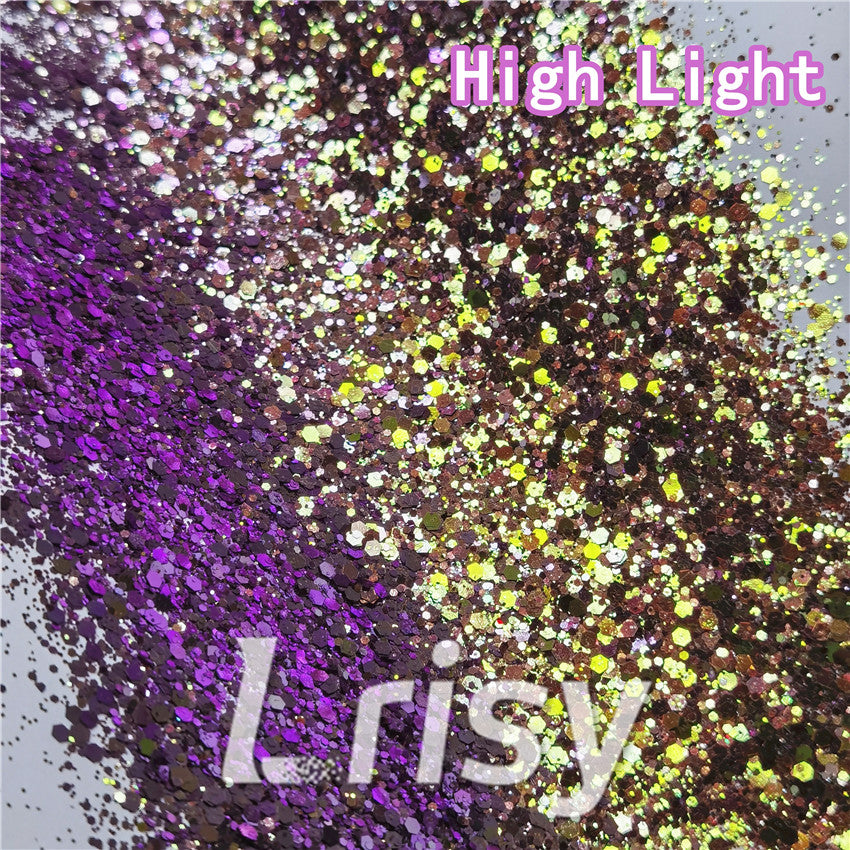 General Mixed Iridescent Phantom Purple Glitter C-BSL7822
