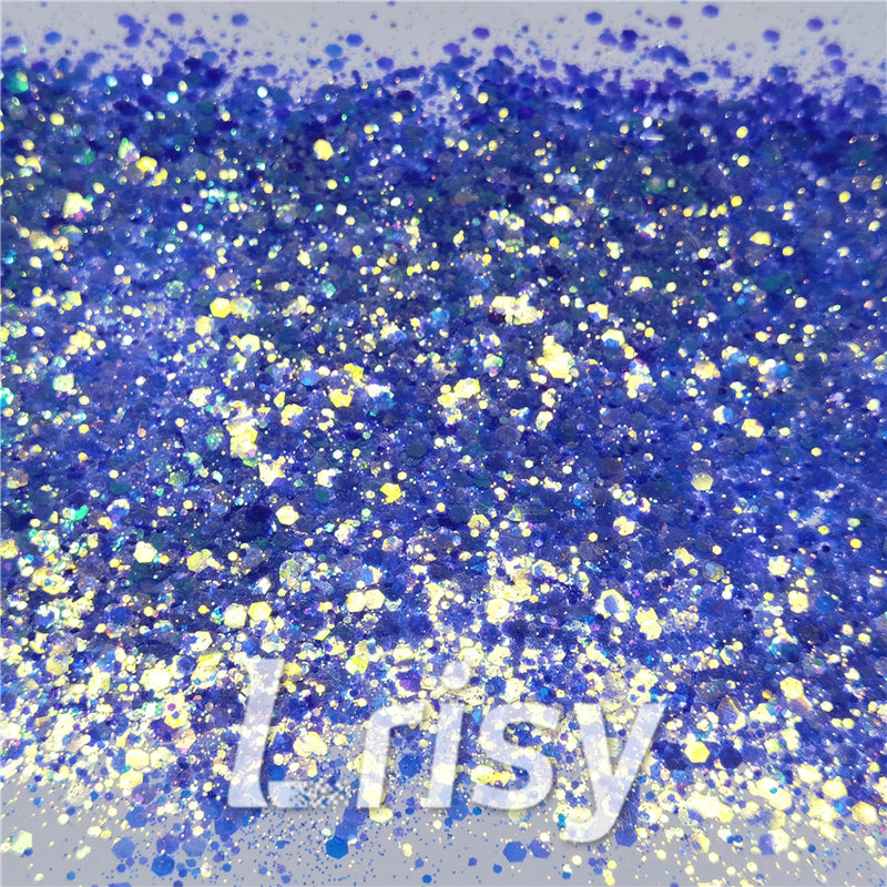 General Mixed Fluorescent Blue High Brightness Glitter FC337