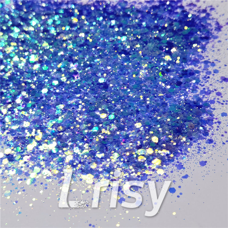 General Mixed Fluorescent Blue High Brightness Glitter FC337