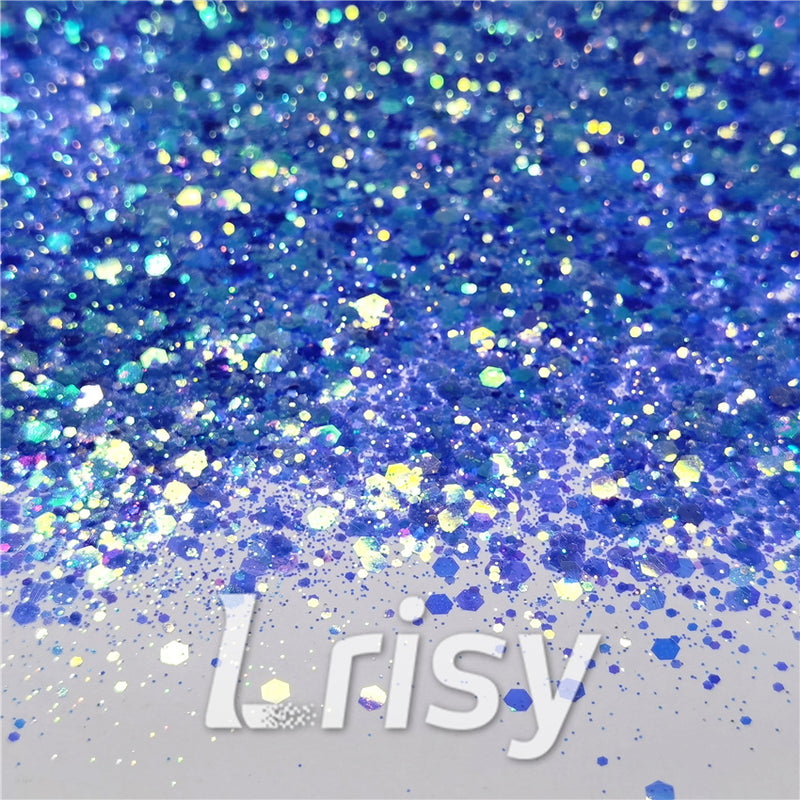 General Mixed Fluorescent Blue High Brightness Glitter FC337