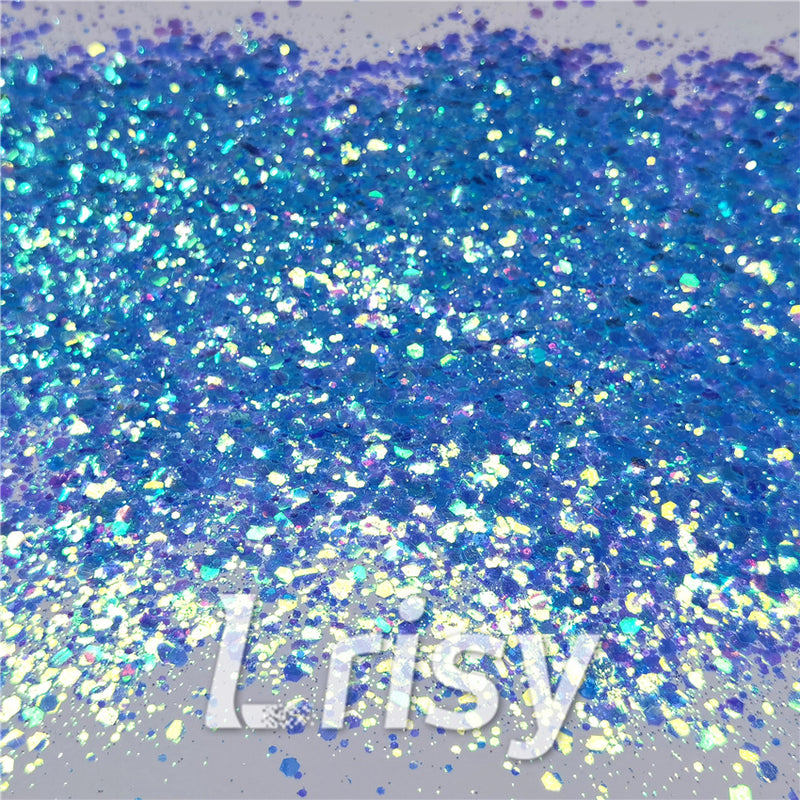 General Mixed Fluorescent Blue High Brightness Glitter FC337A
