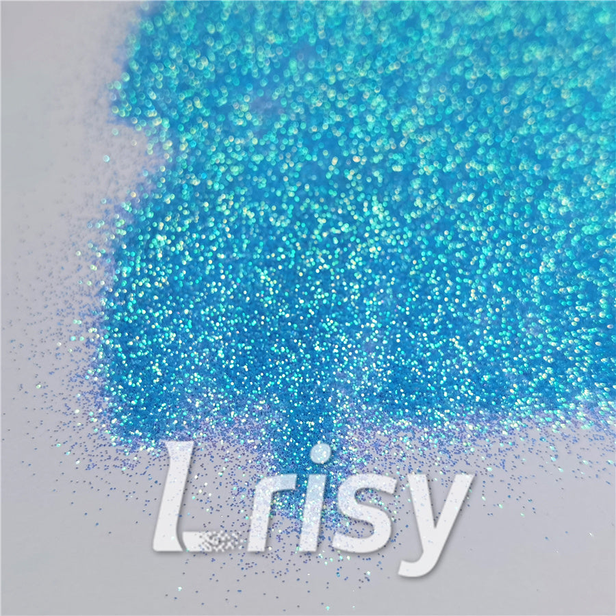 0.3mm Fluorescent Blue High Brightness Iridescent Glitter FC337A