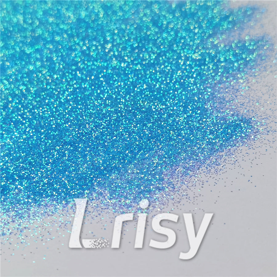 0.3mm Fluorescent Blue High Brightness Iridescent Glitter FC337A