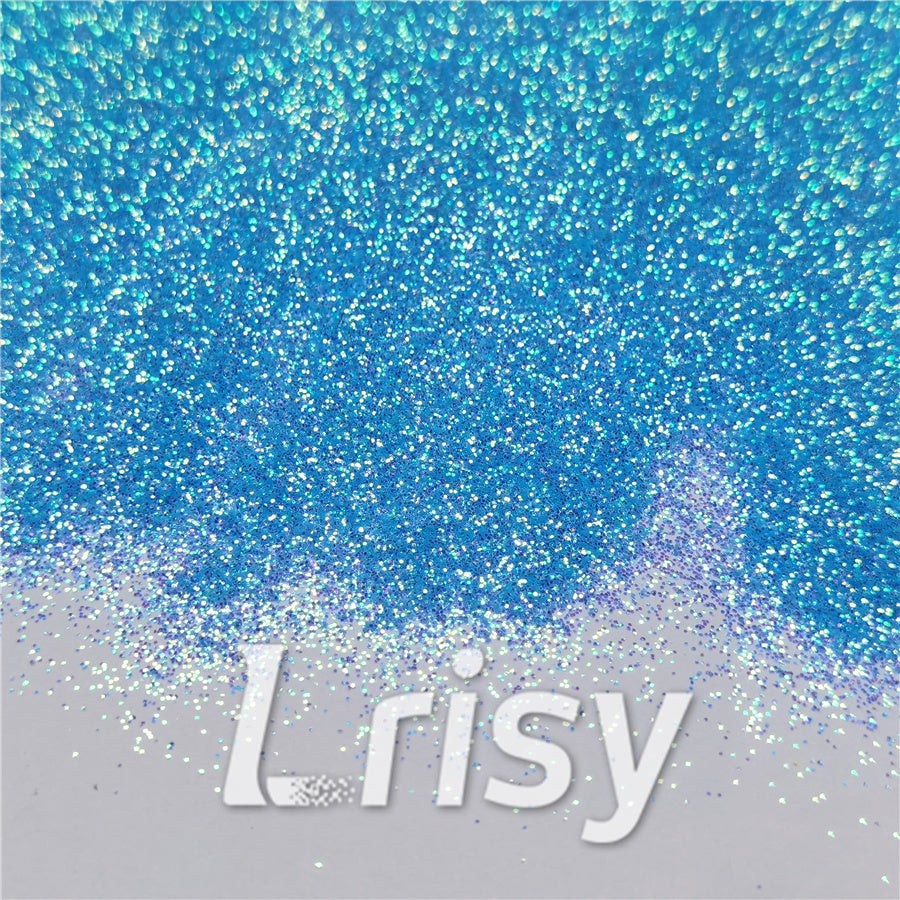 0.3mm Fluorescent Blue High Brightness Iridescent Glitter FC337A