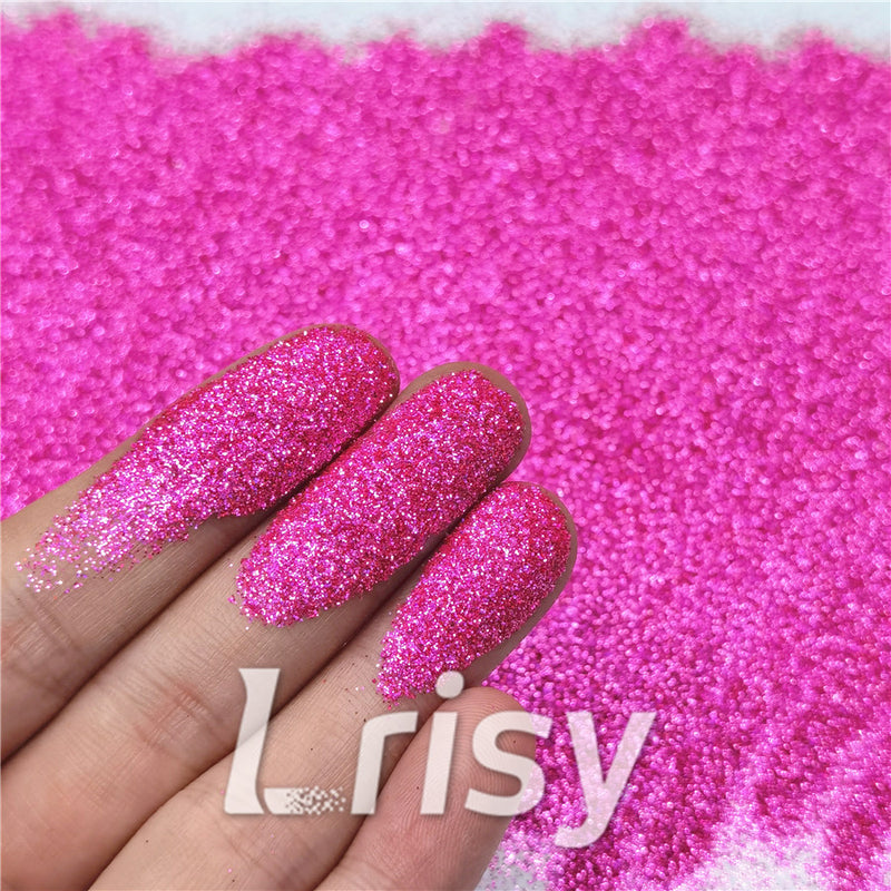 0.2mm Holographic Pigment Rose Red Glitter Cosmetic Grade SLG016-N