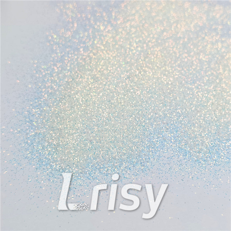 0.3mm Ice Blue and White Iridescent Glitter C021