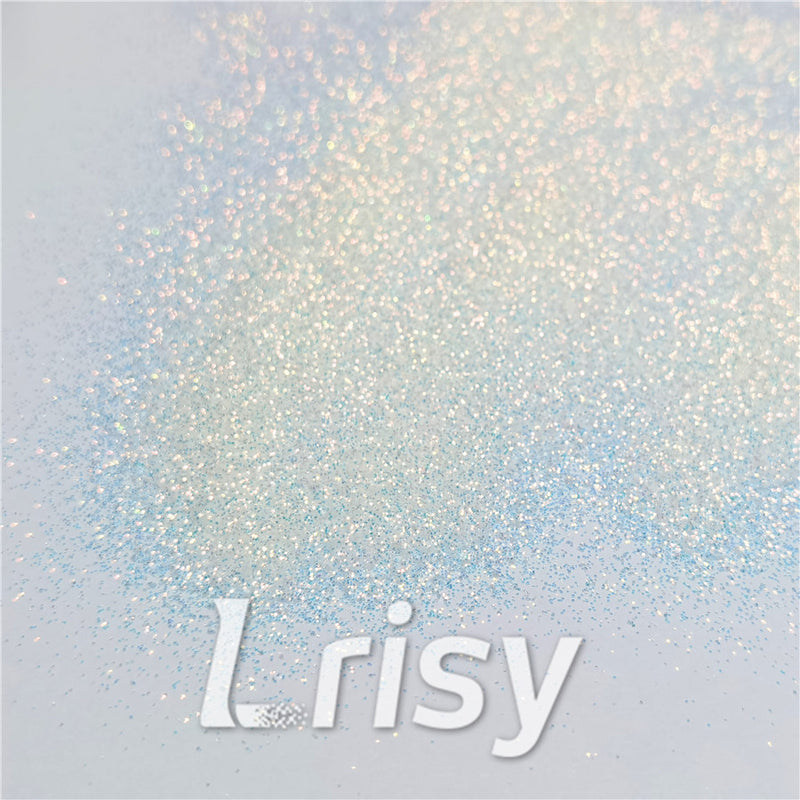 0.3mm Ice Blue and White Iridescent Glitter C021