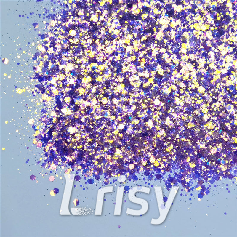 General Mixed Fluorescent Purple High Brightness Glitter FC336