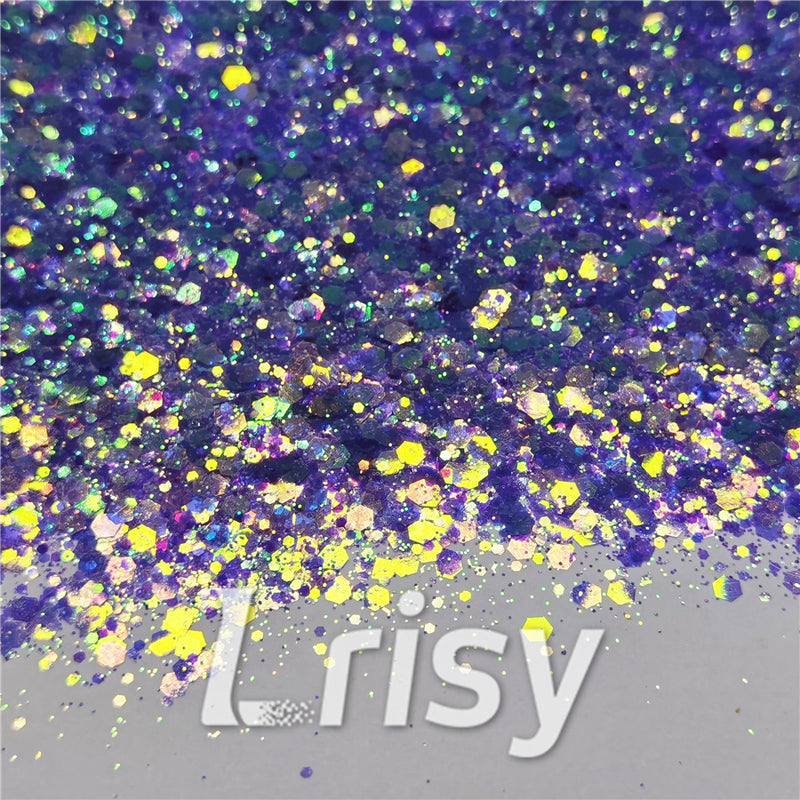 General Mixed Fluorescent Purple High Brightness Glitter FC336