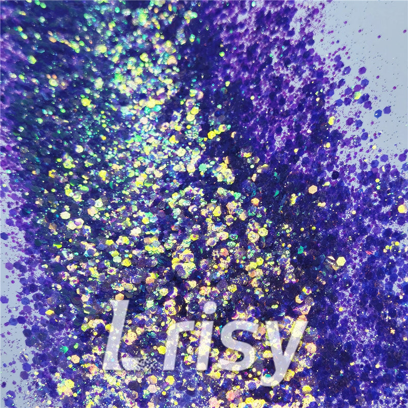 General Mixed Fluorescent Purple High Brightness Glitter FC336