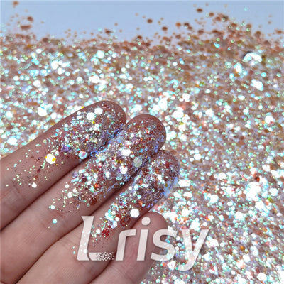 General Mixed High Brightness Dark Orange Glitter FC-F322R