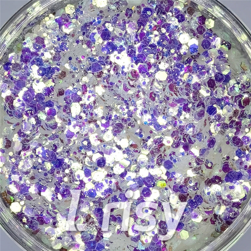 General Mixed High Brightness Purple Glitter FC-NIB