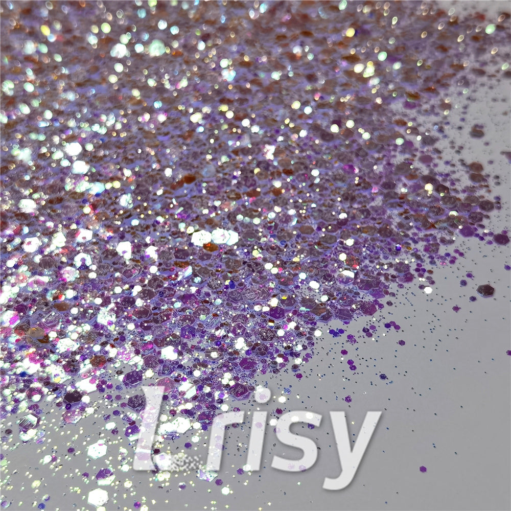 General Mixed High Brightness Purple Glitter FC-NIB