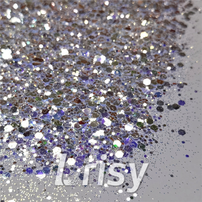 General Mixed High Brightness Bluish Violet Purple Glitter FC-F321A
