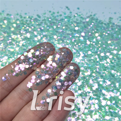 General Mixed High Brightness Green Glitter FC325
