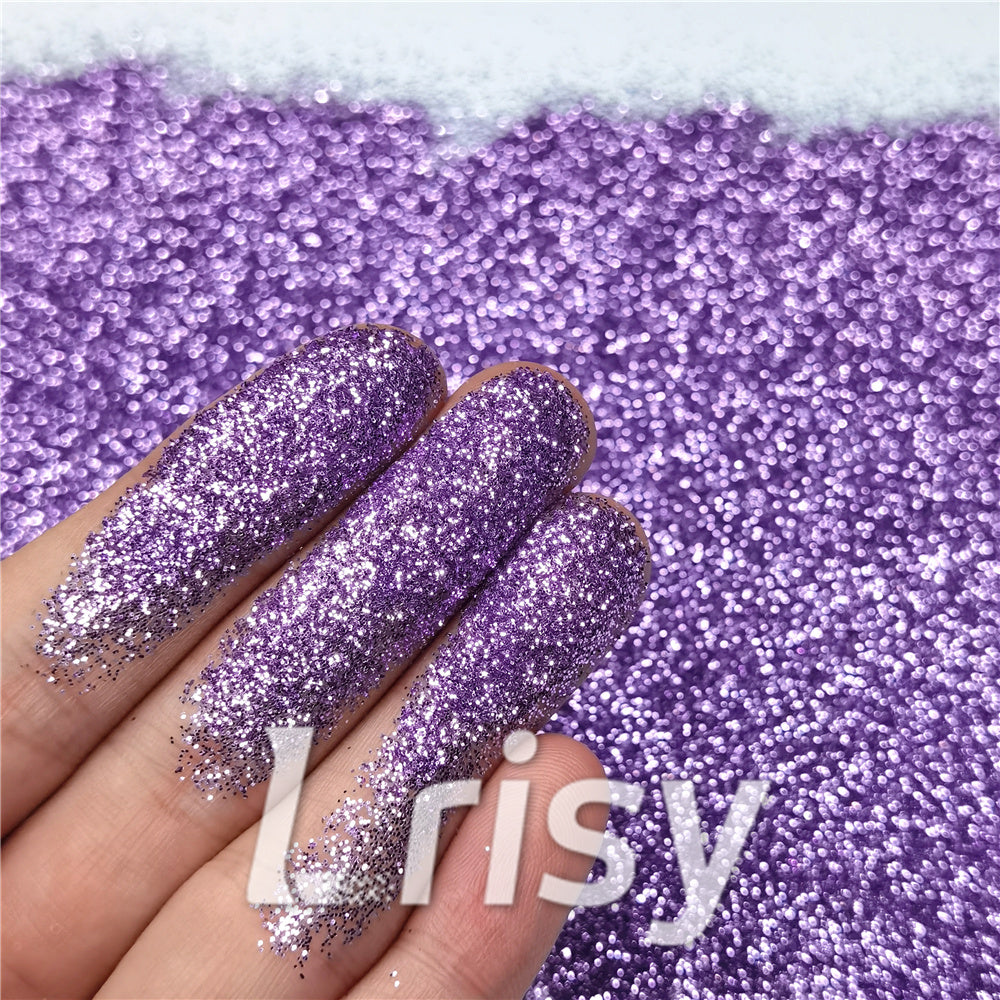 0.3mm Light Purple Fine Glitter Pure Color B0802A