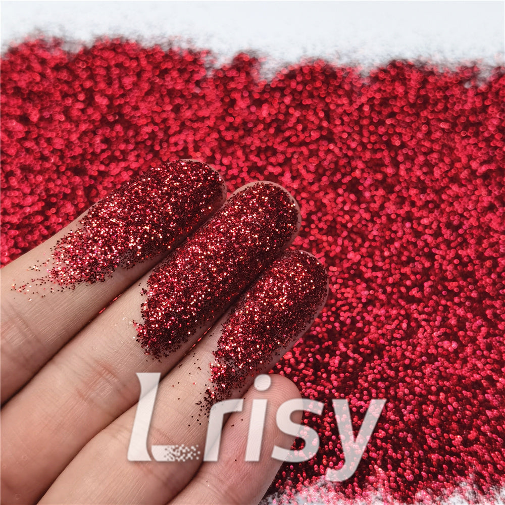 0.3mm Wine Red Fine Glitter Pure Color B0304