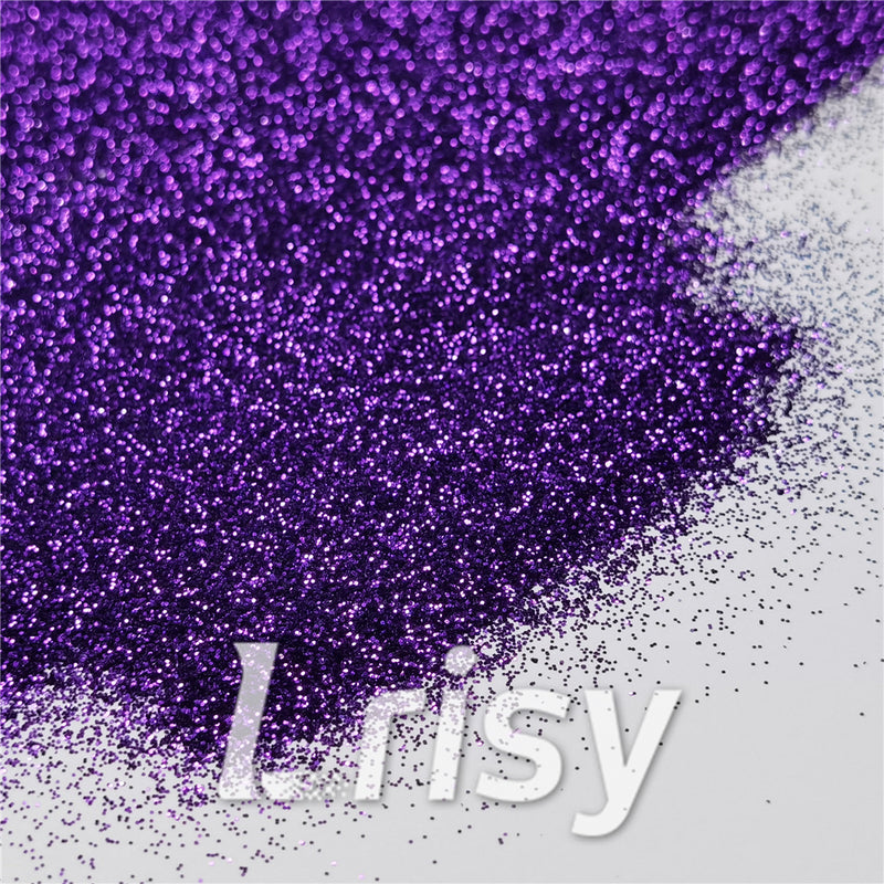 0.3mm Dark Purple Fine Glitter Pure Color B0808
