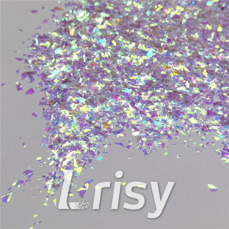 Iridescent Cellophane Glitter Flakes Shard C004 4x4