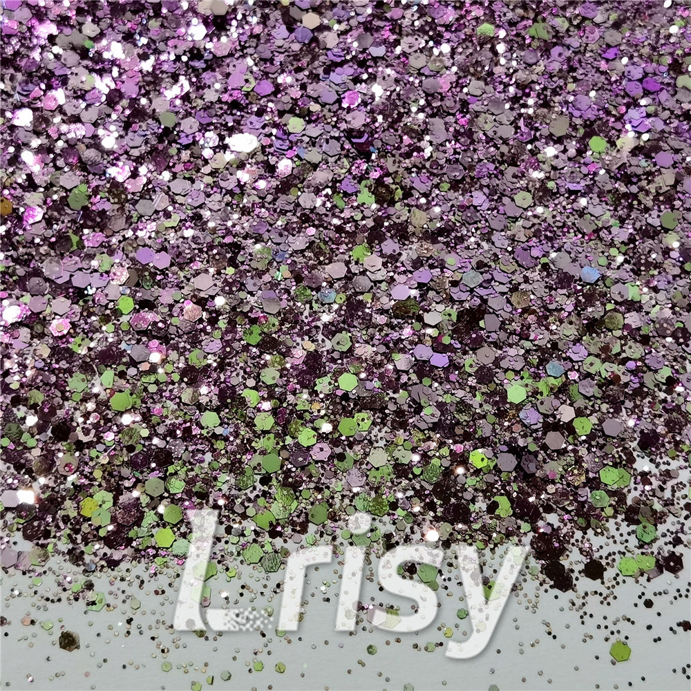 General Mixed Iridescent Phantom Purple Glitter C-BSL7824