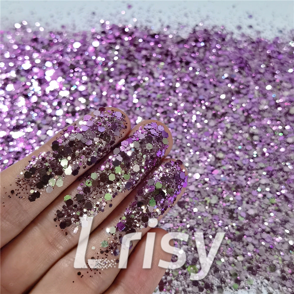 General Mixed Iridescent Phantom Purple Glitter C-BSL7824