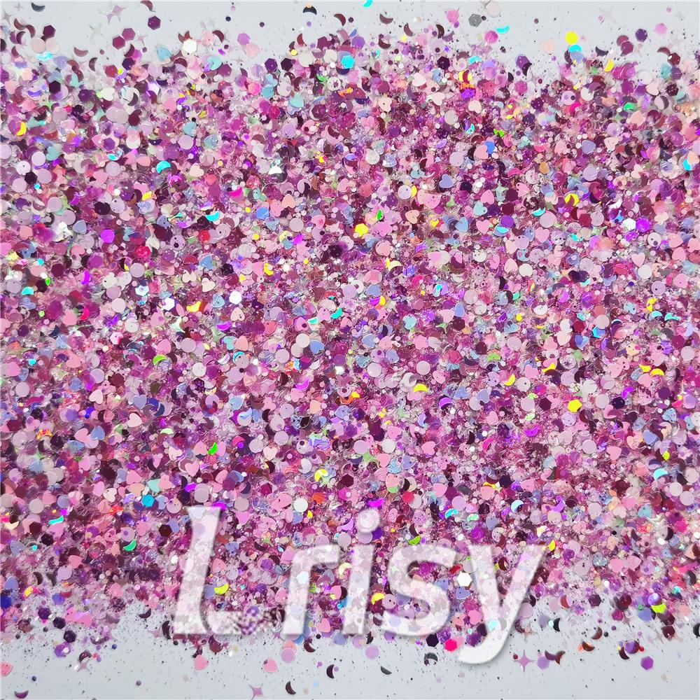 Pink Moon (By Louizakd) Custom Mixed Glitter WAL905