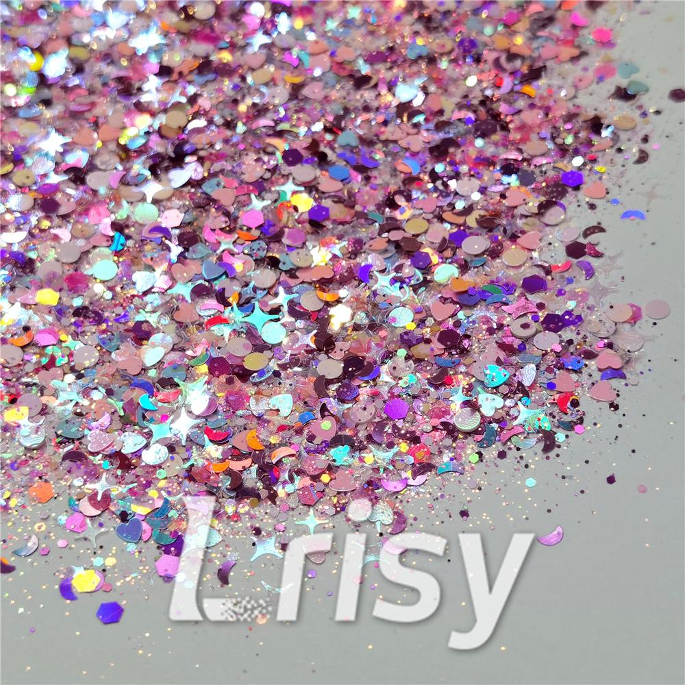 Pink Moon (By Louizakd) Custom Mixed Glitter WAL905