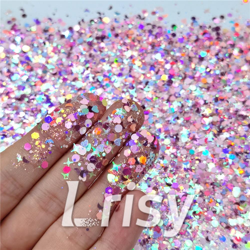 Pink Moon (By Louizakd) Custom Mixed Glitter WAL905
