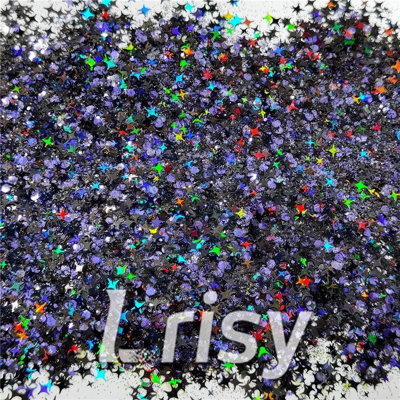 Dark Purple Galaxy (By Morgentau.JS) Custom Mixed Glitter WAL907