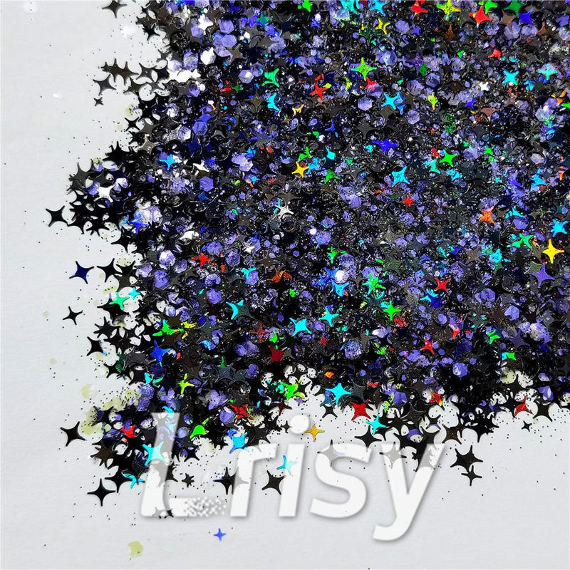 Dark Purple Galaxy (By Morgentau.JS) Custom Mixed Glitter WAL907