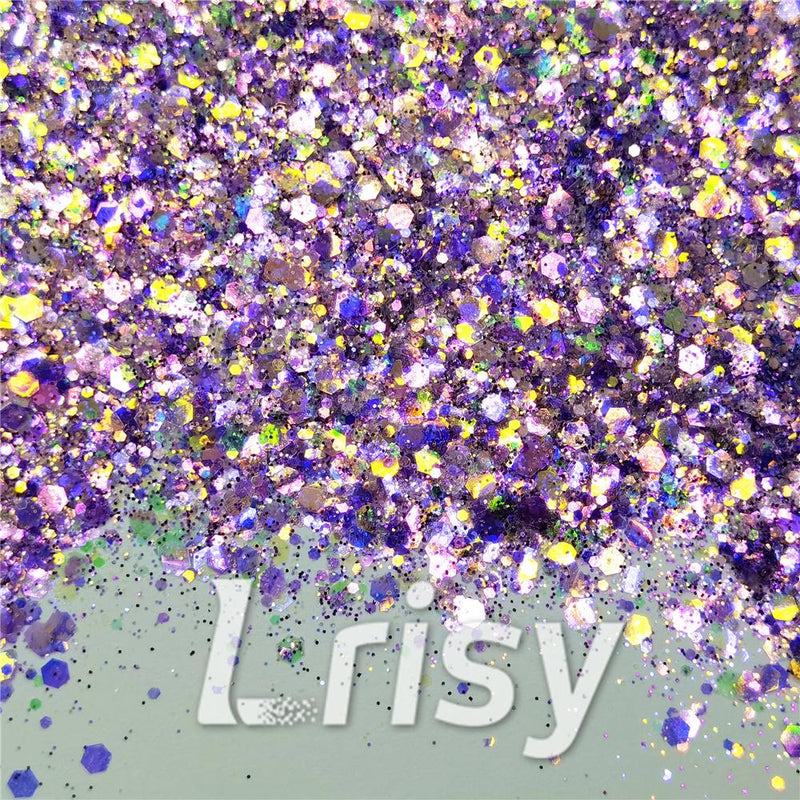 Bright Purple Galaxy (By Morgentau.JS) Custom Mixed Glitter WAL908