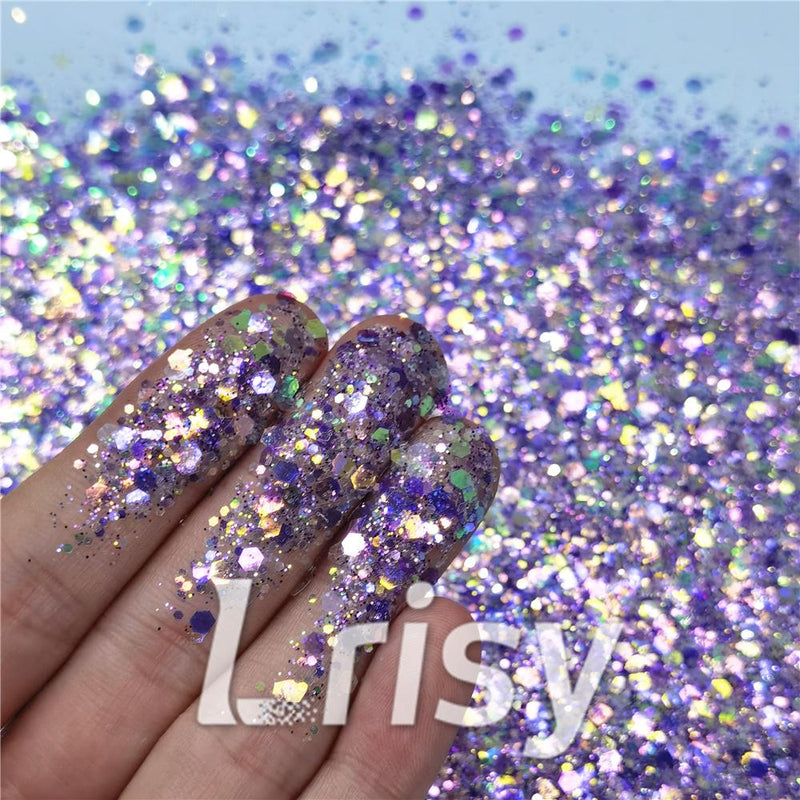 Bright Purple Galaxy (By Morgentau.JS) Custom Mixed Glitter WAL908