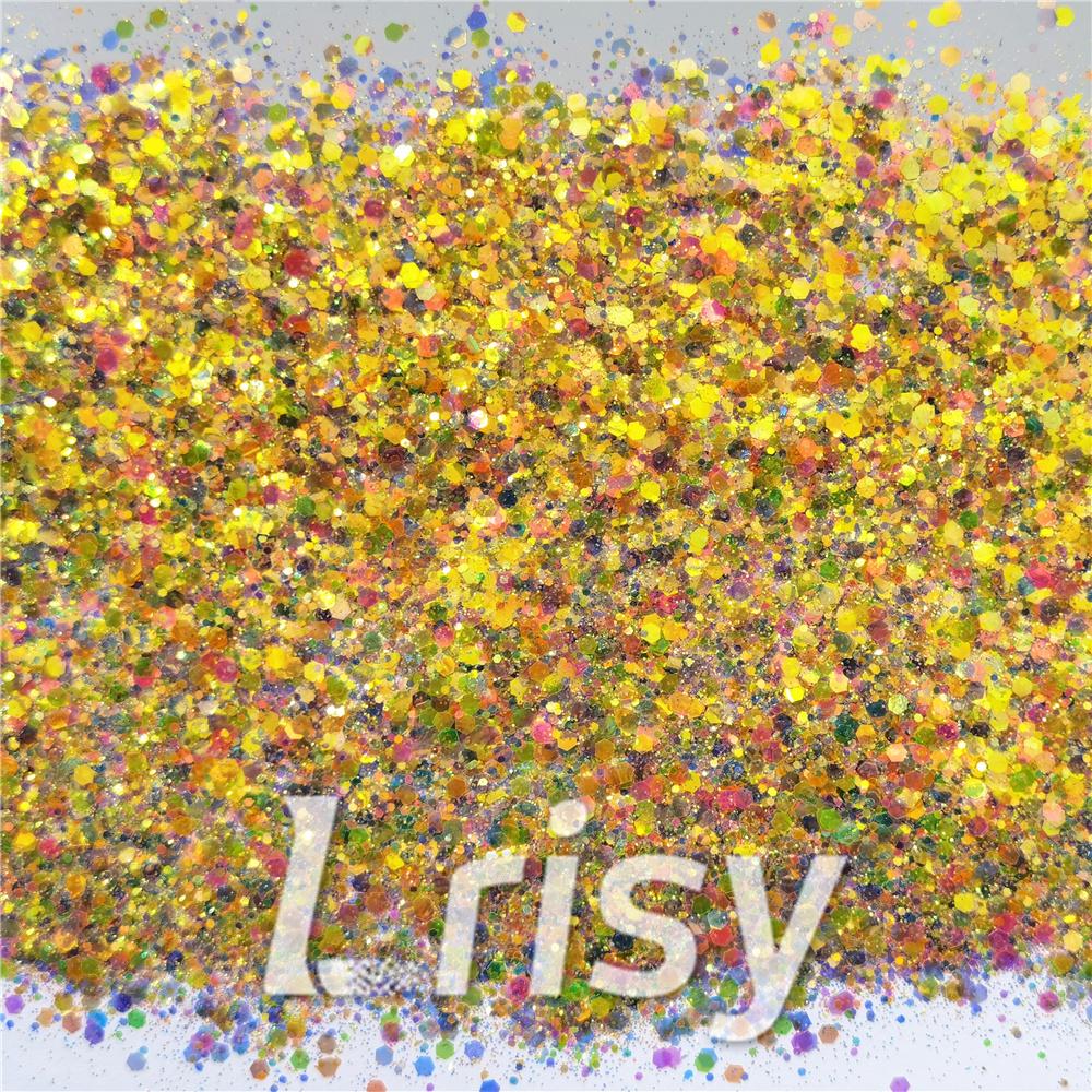 Neon Bella Rainbow (By Jilllovesbellaresin) Custom Mixed Glitter WAL910