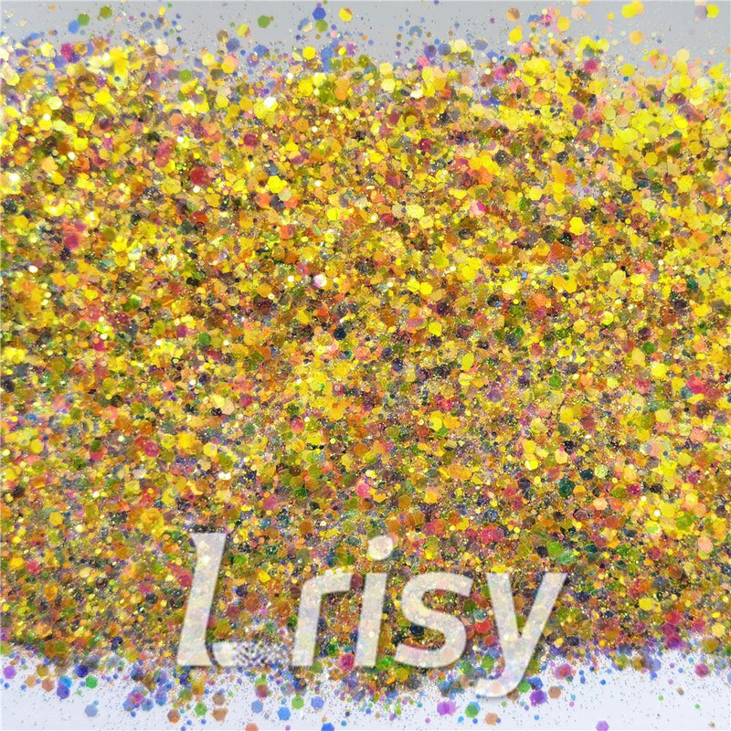 Neon Bella Rainbow (By Jilllovesbellaresin) Custom Mixed Glitter WAL910